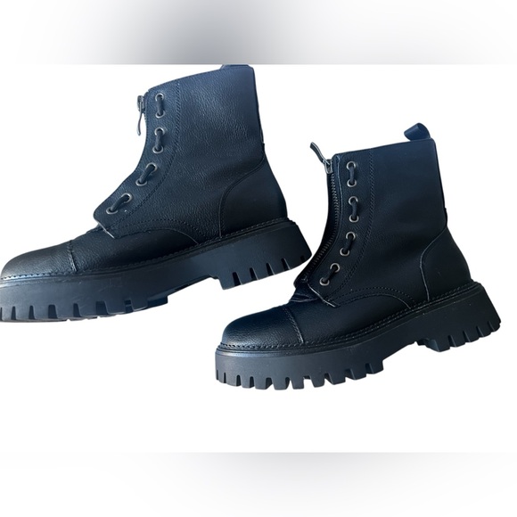 Sincerely Jules zipper platform boots 8.5 - Picture 5 of 6